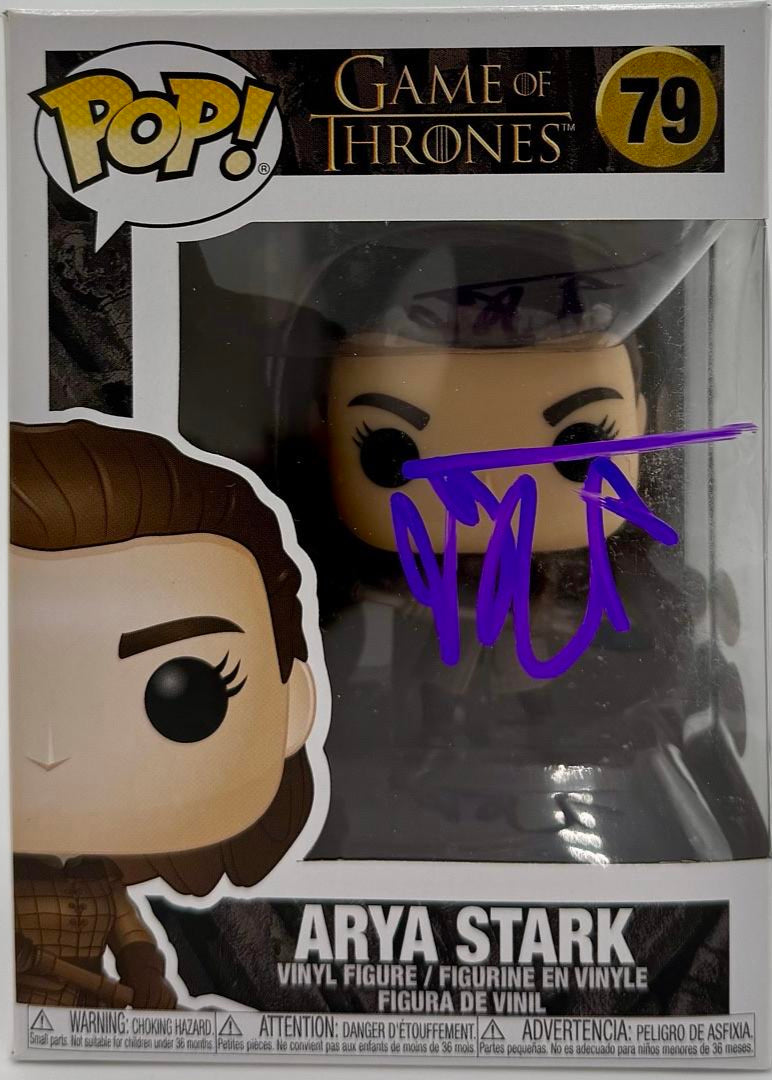 Maisie Williams Signed Funko Pop #79 Arya Stark (Game Of Thrones) *VERY RARE* - RACC ACOA